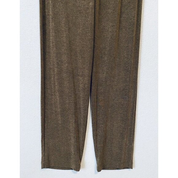 Travelers Chicos Pants Womens Large Pull On Elastic Waist Stretch Packable Brown - Picture 2 of 8